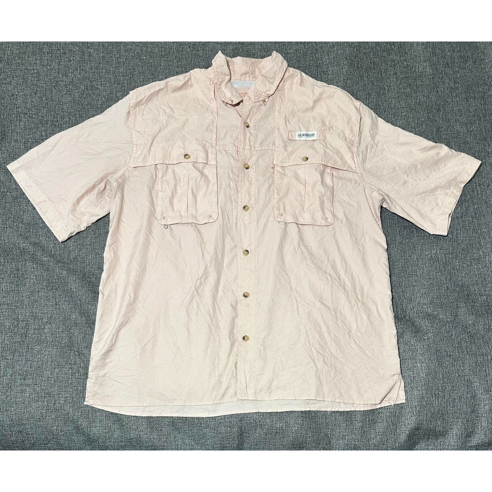 Magellan Outdoor Men's Size XL Checkered Short Sleeve Shirt‎